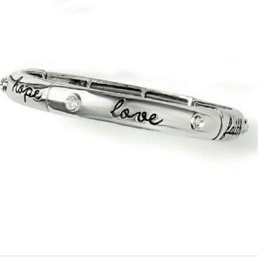 Faith, hope & love bracelet